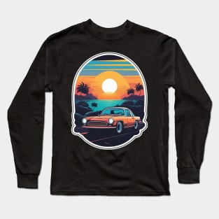 "Golden Trails: A Road Trip Under the Sunset Sky" Long Sleeve T-Shirt